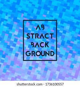 Background with geometry texture. Vector illustration. Gradient blue.