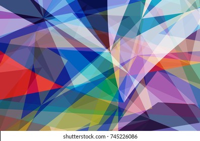 Background geometry, triangle, angle, overlap, dimension, beautiful colors, Light and shadow vector illustration , Christmas , New Year , EPS10 , abstract