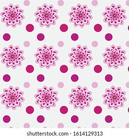 background with gergin flowers and circles