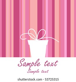 background with gift box