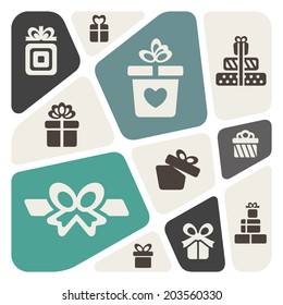 Background with gift boxes