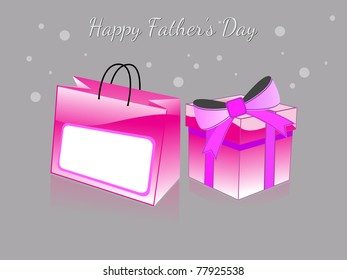background with gift for father