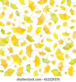 Background of ginkgo leaves