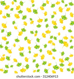 Background of ginkgo (white)
