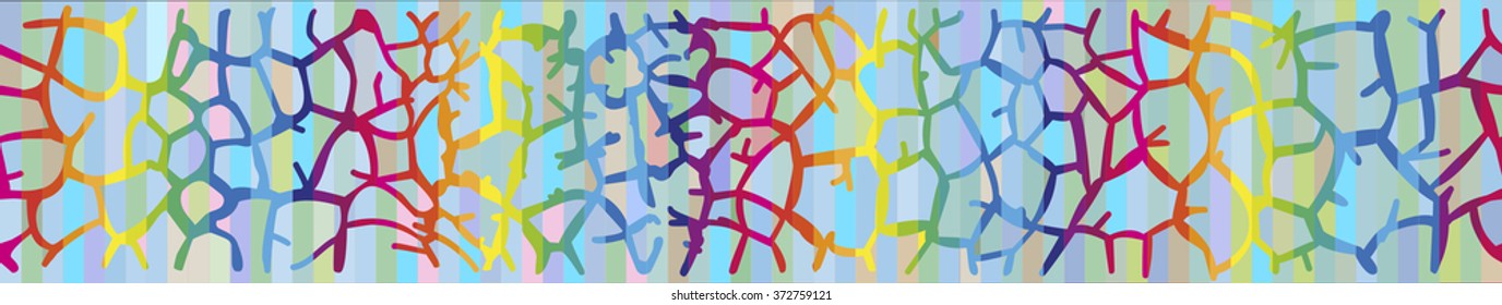Background with Giraffe skin in the rainbow colors