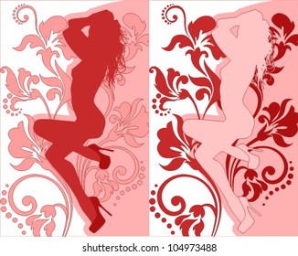 background girl
