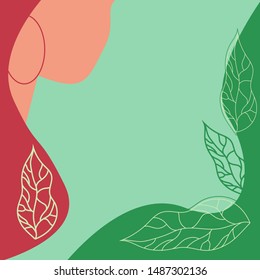 Background girl face, beauty and simple vector illustration.