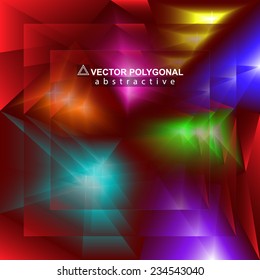 Background glass polygonal