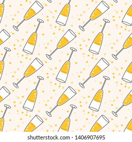 background of glasses champagne cheers concept.