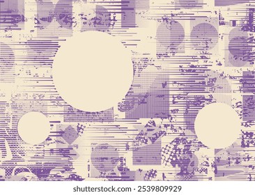 Fundo com falhas distorcidas texturas grunge . textura de fundo grunge com pontos de meio-tom, formas brilhantes, texturas e linhas. Tela de fundo vetor de impressão com grunge superfície texturizada.