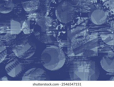 Fundo com falhas distorcidas texturas grunge . textura de fundo grunge com pontos de meio-tom, formas brilhantes, texturas e linhas. Tela de fundo vetor de impressão com grunge superfície texturizada.