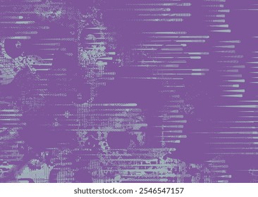 Background with glitch distorted grunge textures . grunge background texture with halftone dots, glitched shapes, textures and lines .Screen print vector background with grunge textured surface.