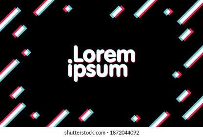 Hintergrund mit glitzerndem Effekt. Moderne Illustration. Farbige Techno-Hintergrund mit Platz für Ihren Text. Kleiner Hintergrund mit Verzerrung.