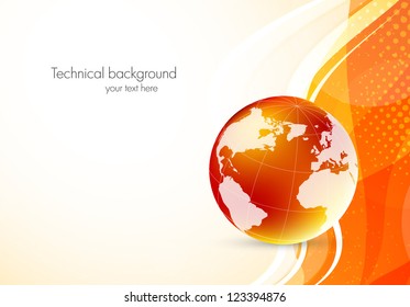 Background with globe