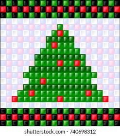 background gloss Christmas tree