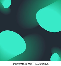 Background and glow green cylinder Vector illustration.