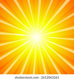 Background glow yellow orange. hand drawing. Not AI, Vector illustration.