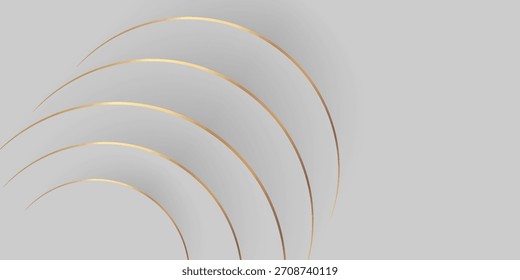 Hintergrund mit leuchtenden goldgestreiften Linien und Glitzer. Luxus und elegant. Abstraktes Vorlagendesign.