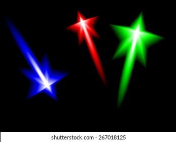 Background with glowing stars