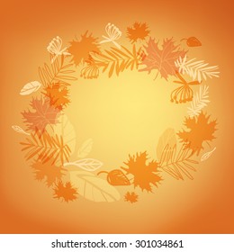 Background gold autumn