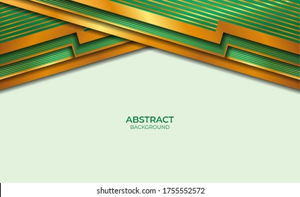Background Gold And Green Style