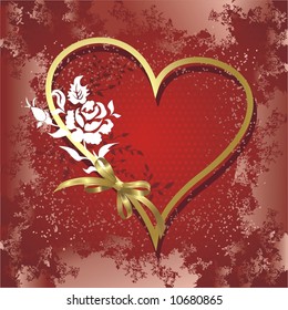 background with gold heart