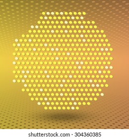 Background, gold, orange, dots, abstract, blending, transparency, perspective, vector, banner, illustration