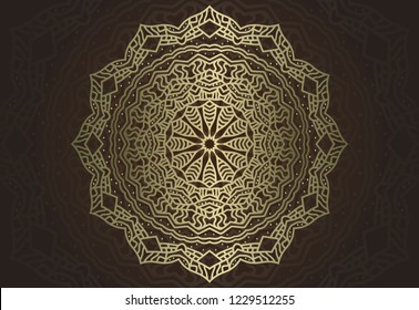  background with gold oriental ornament