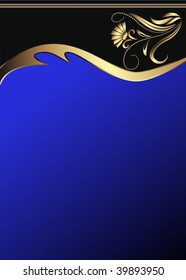 Background with gold ornament.