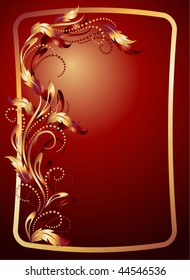  Background with gold ornament