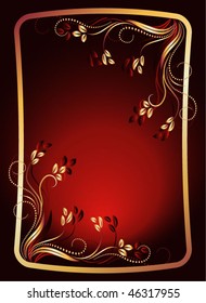   Background with gold ornament
