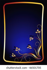 Background with gold ornament
