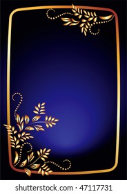 Background with gold ornament