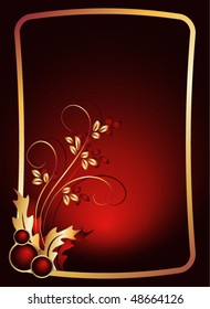 Background with gold ornament