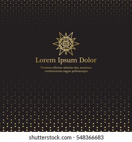 Background with gold ornament mandala, based on sacred geometry ornaments. For wedding invitation, book cover or flyer