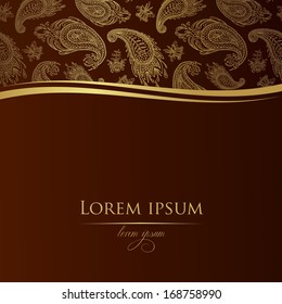  background with gold paisley