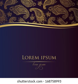  background with gold paisley