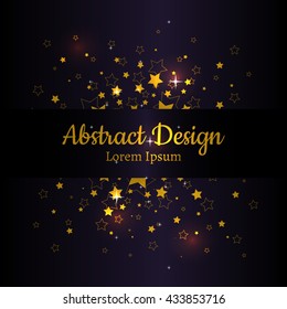 background with gold stars