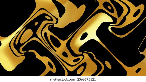 Background Gold style Cool Wave