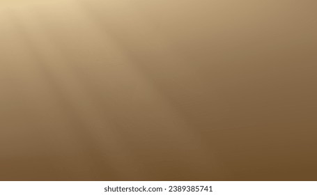 Hintergrund Gold Wall Studio mit Schatten, Licht auf dem Boden, Leeres Zimmer mit Podium Display, Vektorbanner-Vorlage für die Präsentation kosmetischer Produkte zu Weihnachten, Neujahr, Schwarzer Freitag, Verkauf, Werbeaktion