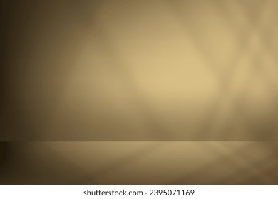 Hintergrund Gold Wall Studio mit Schatten,Licht,Leeres Zimmer mit Podium Display,Vektorbanner-Vorlage für die Präsentation kosmetischer Produkte zu Weihnachten,Neujahr,chinesischer Neujahrsverkauf,Werbeaktion