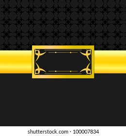background with a golden board and space for text (there is a swatch of the seamless pattern in the swatch palette)