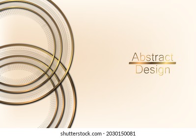  fondo con círculos dorados. fondo moderno. ilustración vectorial. 10. artículos de lujo