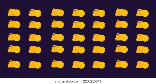 el fondo de las monedas doradas ilustración icono vector .eps