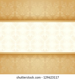Background golden decorative. Vector illustration 10eps