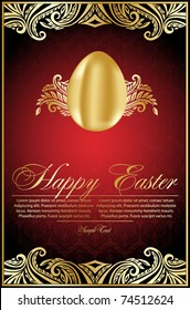 background with Golden eggs
