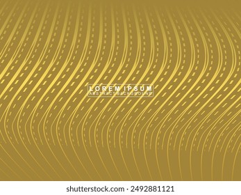 Background with golden geometric pattern. Luxury golden wave background. 3d Gold Texture. perfect for, banners, web, covers, wallpapers, magazines, banners, etc.