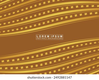 Hintergrund mit goldenen geometrischen Muster. Luxuriöser goldener Wellenhintergrund. 3D Gold Textur. Perfekt für, Banner, Web, Cover, Bildschirmhintergrund, Magazine, Banner, etc.