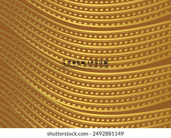 Background with golden geometric pattern. Luxury golden wave background. 3d Gold Texture. perfect for, banners, web, covers, wallpapers, magazines, banners, etc.