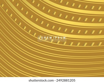 Fondo con patrón geométrico dorado. Fondo de onda dorado de lujo. Textura de oro 3d. perfecto para, Anuncios, Web, cubiertas, Fondos de pantalla, revistas, Anuncios, etc.